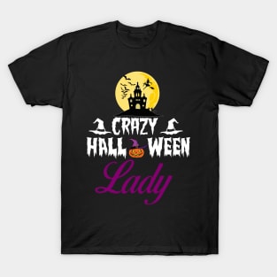 Crazy-Halloween-lady T-Shirt